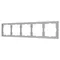 Минифото #1 товара Рамка пластиковая FRM-NOBE-SFPL-5-IS (Arlight, Никель)